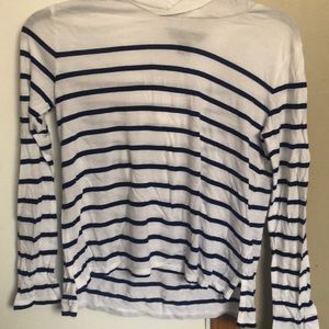 Ralph Lauren blue stripped shirt/hoodie.